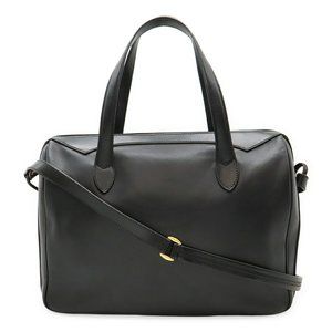 GUCCI Black Leather Shoulder Bag